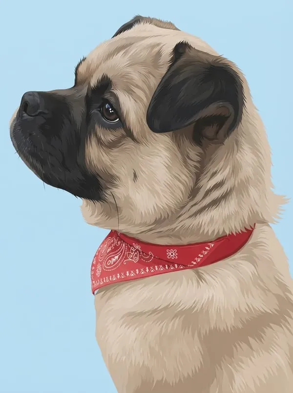 Cuadro Ilustración Digital Personalizado de tu Mascota